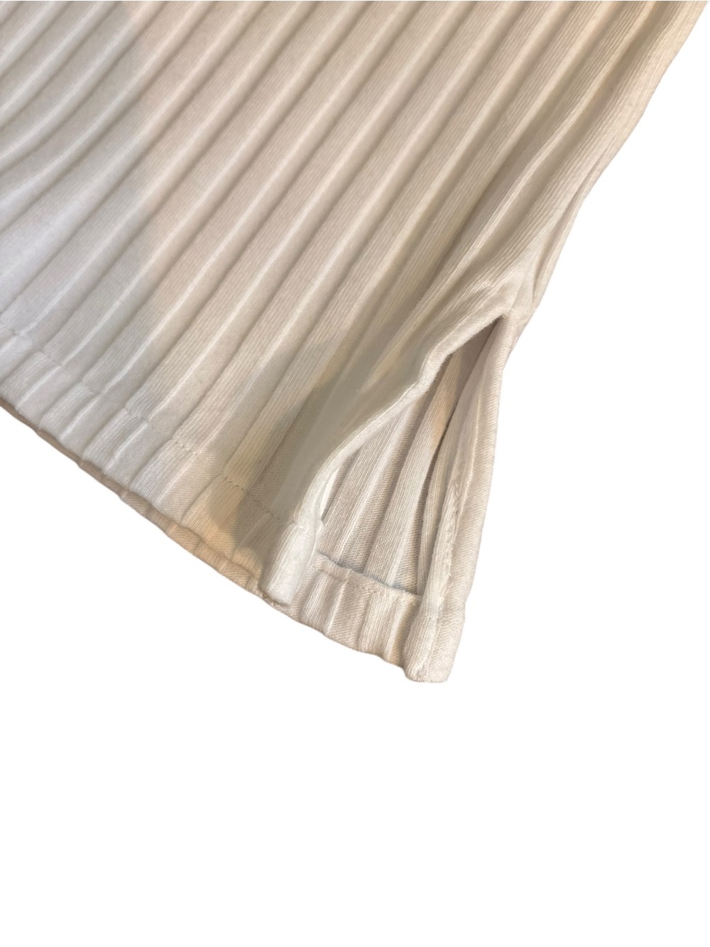 Universal Thread Ivory Ribbed Midi Skirt with Drawstring - Picture 2 of 5